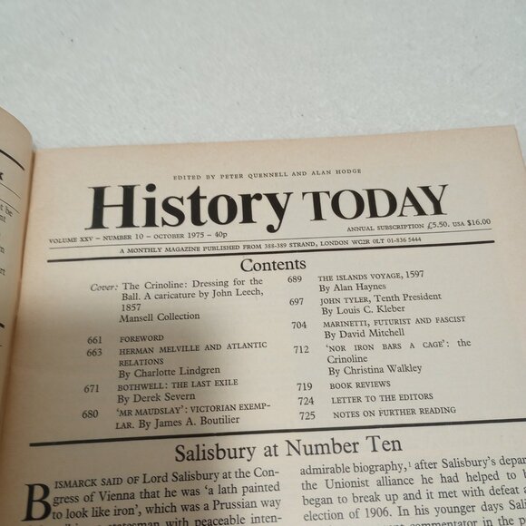 History Today Magazine-October 1975 - Picture 2 of 3